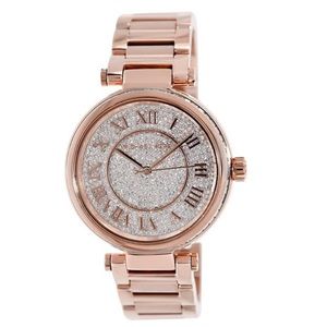 NWT MK5868 Skylar Crystal Pave RoseGold Watch